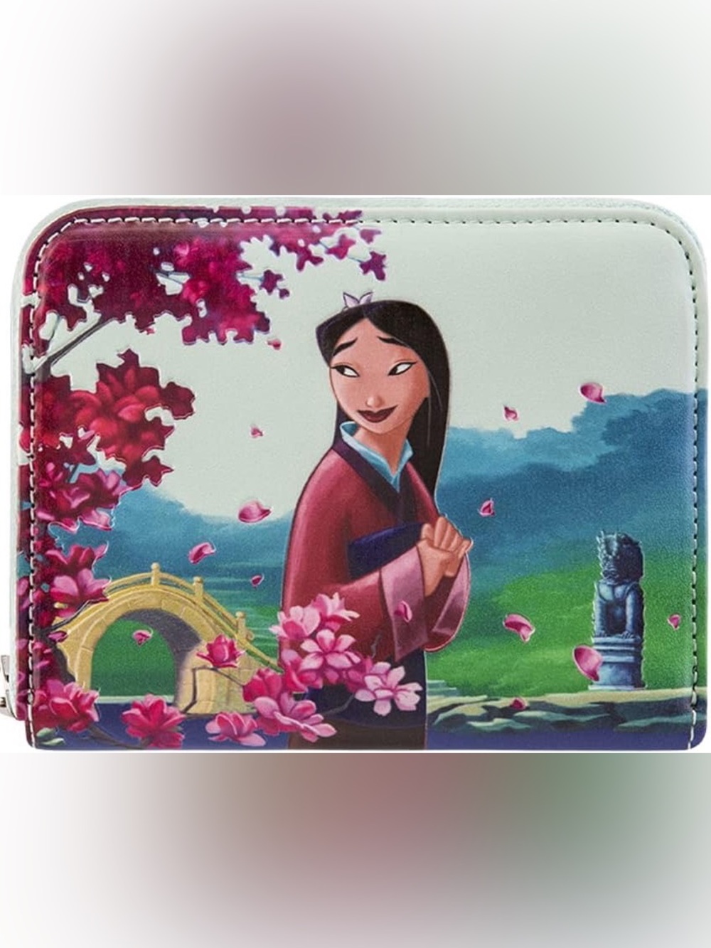 NWT Loungefly Disney Mulan 25th Anniversary Scene Zip Wallet